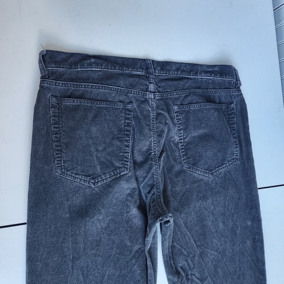 J Crew Pants Mens 36x34 Gray Corduroy Chino Straight Casual Workwear Stretch M - Picture 9 of 9